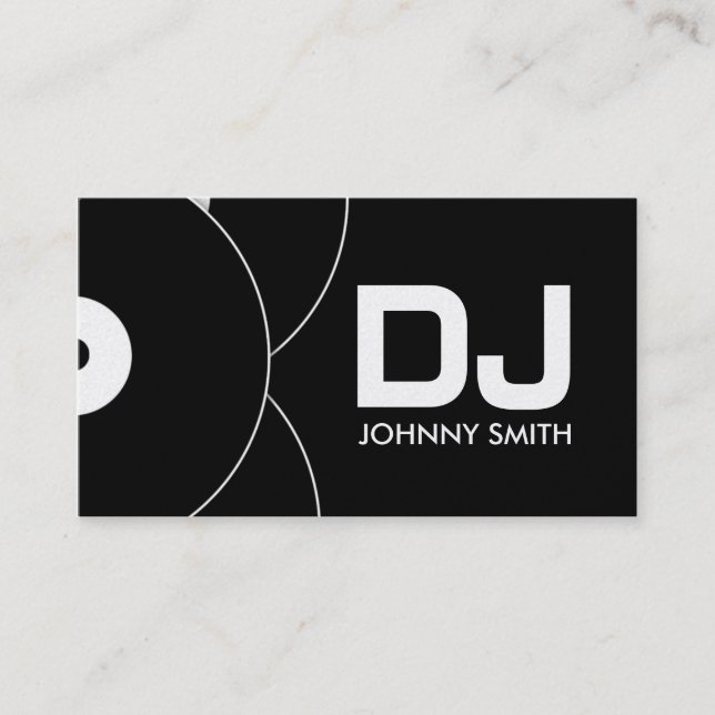 Carte d'industrie musicale de disque vinyle du DJ (Devant)
