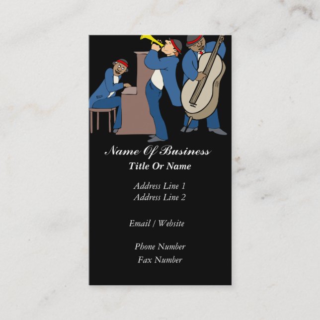 Carte d'industrie musicale de jazz (Devant)
