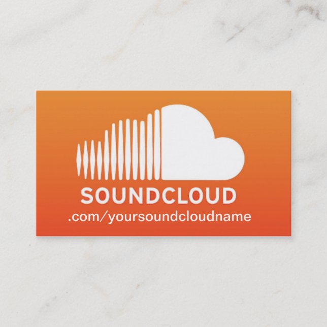 Carte d'industrie musicale de SoundCloud (Devant)