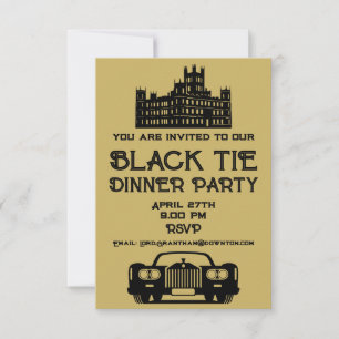 Carte Dîner À Thème Du Downton