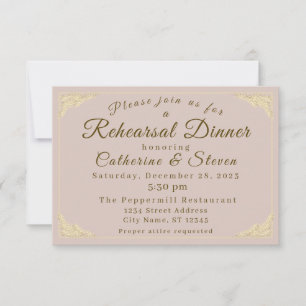 Carte Dîner de répétition de mariage catholique d'hiver