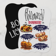 Dîner D'Halloween - Fête Scarily Délicieux