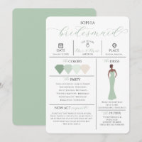 Carte D'Information De La Fête De Mariée Serez-Vou