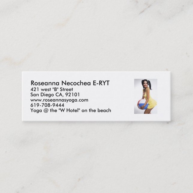 Carte d'information d'hôtel de W (Devant)