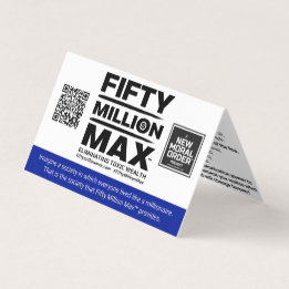 Carte d'information Max™ de 50 millions - pliée 1