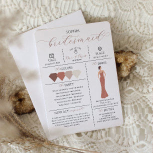 Carte d'information pour la suite de la mariée Veu