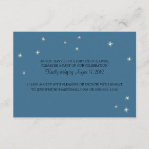 Carte d'information RSVP Whimsy Fireflets