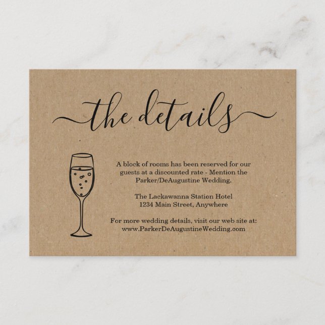 Carte d'information sur le champagne Détail Carte  (Devant)