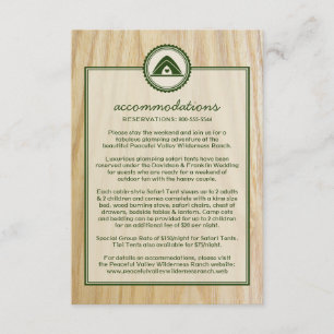 Carte d'information sur le Mariage et le flambage 