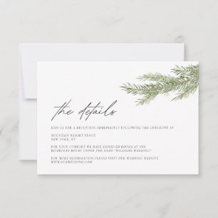 Carte d'information sur les détails de mariage min
