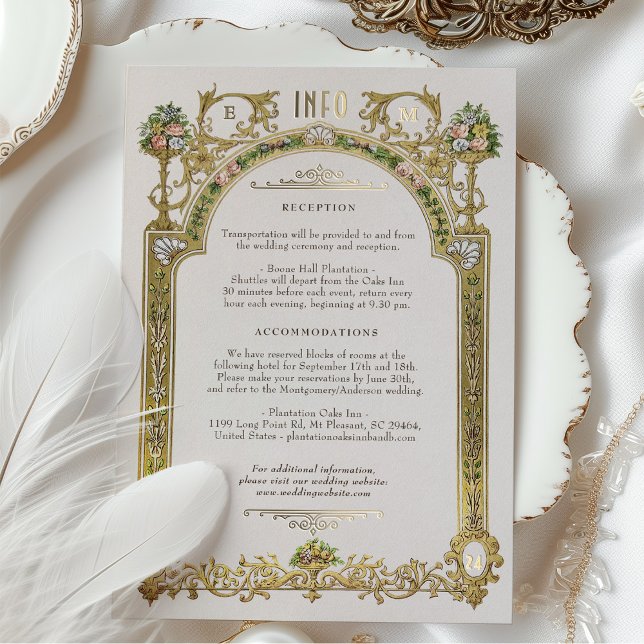 Carte d'information Victorian Royal Elegance Maria (Créateur téléchargé)