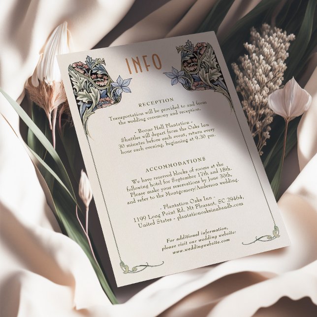 Carte d'informations sur le Mariage Art nouveau vi (Créateur téléchargé)
