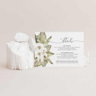 Carte d'informations sur le Mariage de l'orchidée 