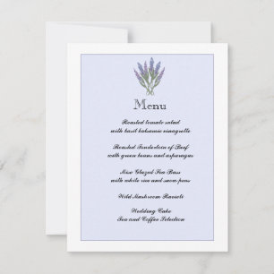 Carte d'informations sur le prêteur/menu