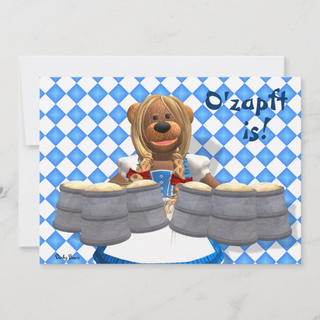 Carte Dinky Bears Bavarois Oktoberfest Zenzi (Devant)