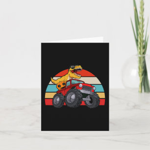 Carte Dinosaur Riding Monster Truck Lazy Halloween Costu