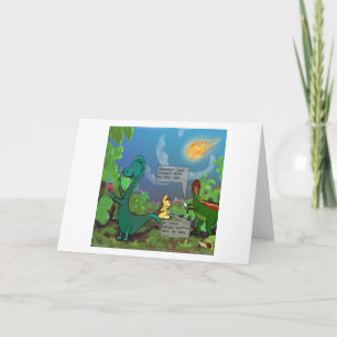Carte Dinosaur Selfie Funny Comic