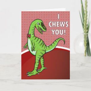 Carte Dinosaur valentines