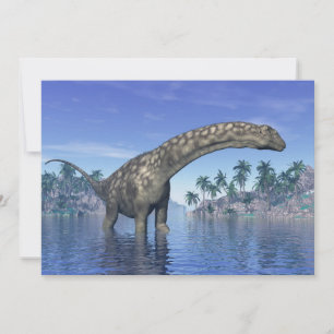 Carte dinosaure Argentinosaurus - rendu 3D