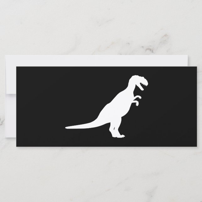 Carte Dinosaure blanc (Devant)