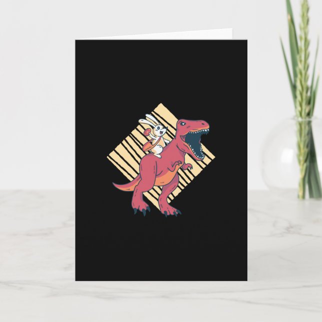 Carte Dinosaure de Pâques (Devant)
