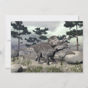 Carte Dinosaure de Zuniceratops - rendu 3D