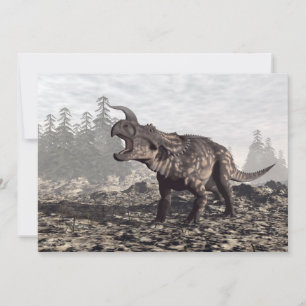 Carte dinosaure Einiosaurus - rendu 3D