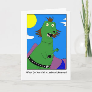 Carte Dinosaure lesbienne