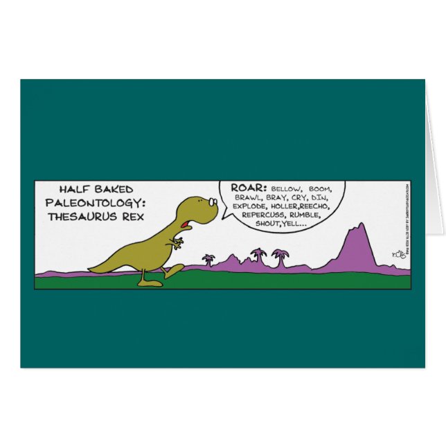 Carte Dinosaure Rex Thesaurus (Devant horizontal)