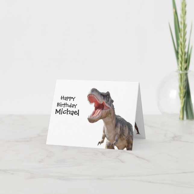Carte Dinosaure T-rex jurassic world (Devant)