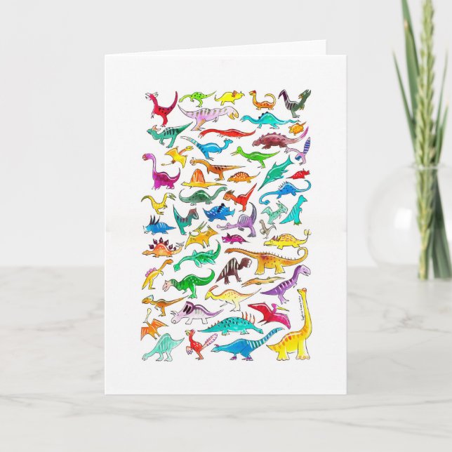 Carte "Dinosaures for Beginners" Note Card (Devant)