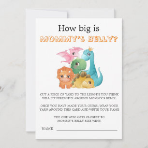 Carte Dinosaures mignonnes et colorées à quel point le v