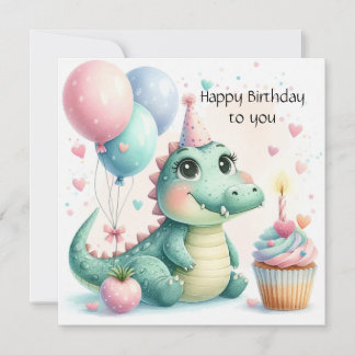 Carte Dinozaur birthday Personalize Custom card