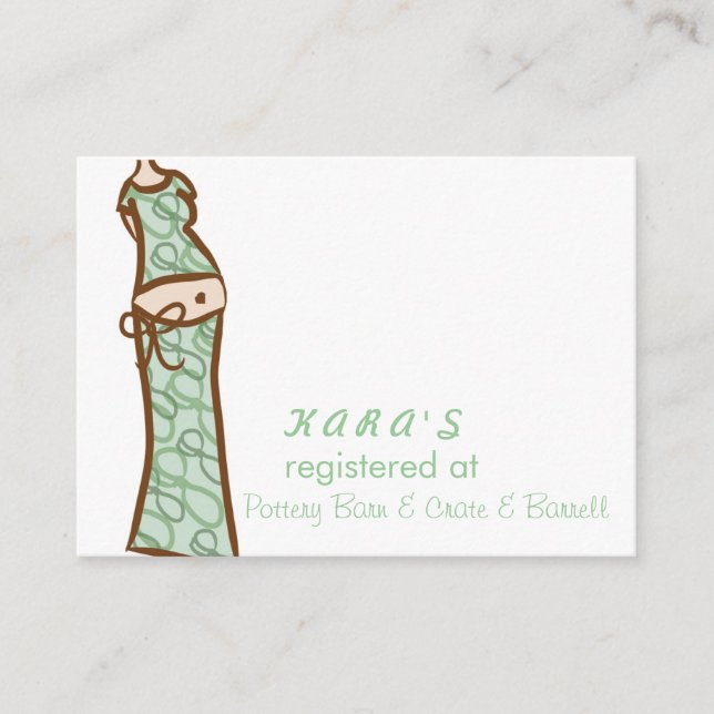 Carte d'inscription baby shower (Devant)