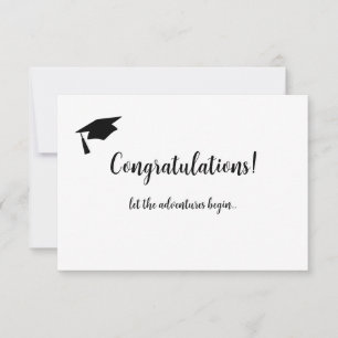 Carte d'inscription simple avec Casquette