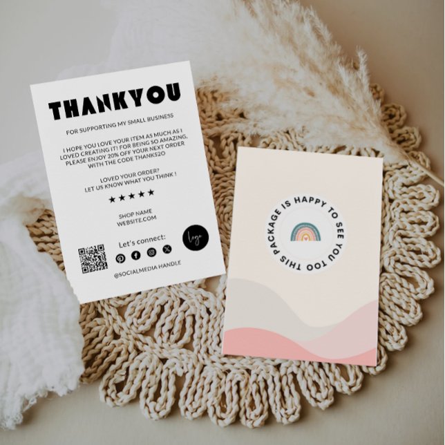 Carte d'insertion Boho Business Package (Créateur téléchargé)
