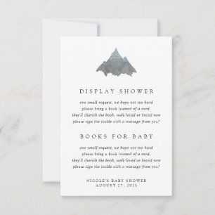 Carte d'insertion de Baby shower Born to Explore