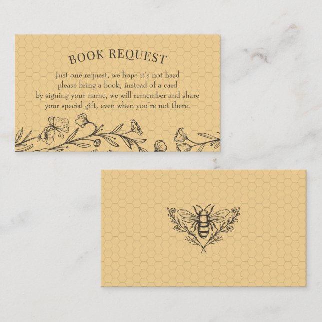 Carte d'insertion de demande de Fleur sauvage d'ab (Devant / Derrière)