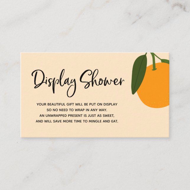Carte d'insertion de douche d'affichage Little Cut (Devant)