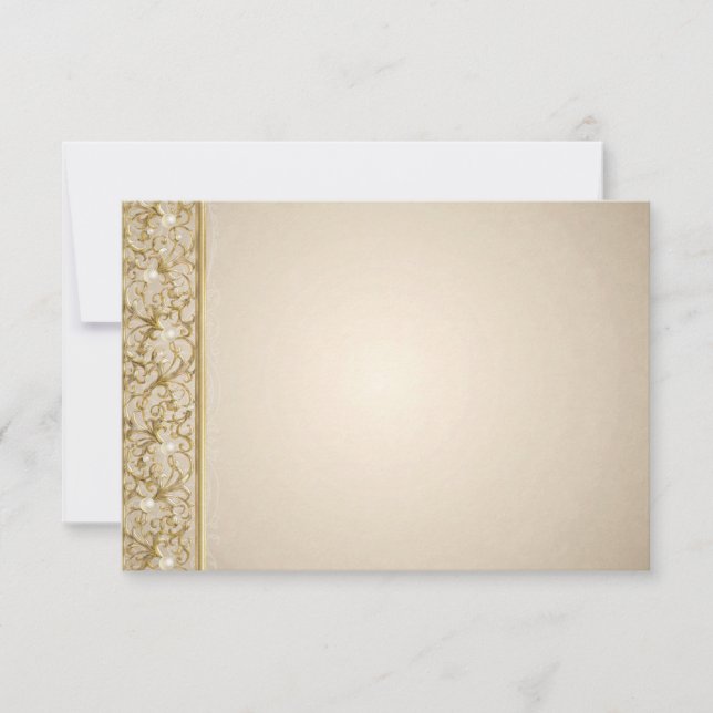 Carte d'insertion de Faire-part de mariage Designe (Devant)