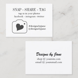Carte d'insertion de la balise Snap Share Small Bu