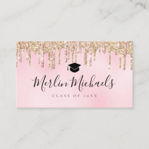 carte d'insertion de nom de graduation de parties 