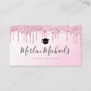 Carte d'insertion de nom de graduation de parties 