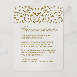 Carte d'insertion de Parties scintillant Confetti