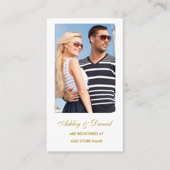Carte d'insertion de photo du Registre mariage (Devant)