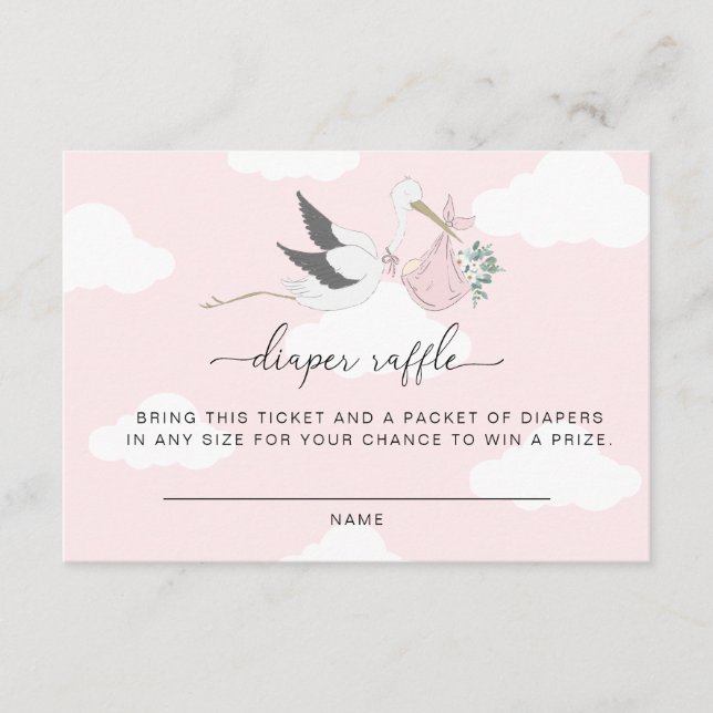 Carte d'insertion de rabat de chaudière rose (Devant)