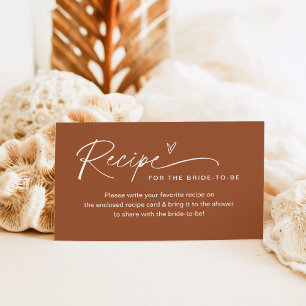 Carte d'insertion de recette SIENNA