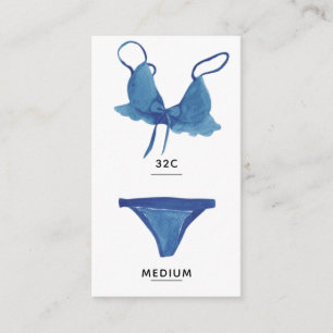 Carte d'insertion de taille Lingerie
