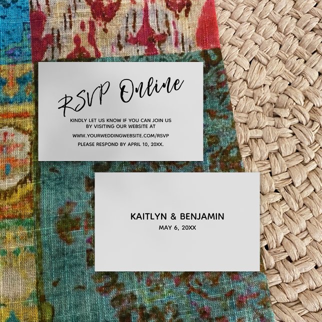 Carte d'insertion d'écriture manuscrite Décontract (Créateur téléchargé)