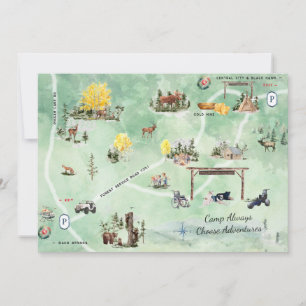 Carte d'insertion des aventures de camp à toujours